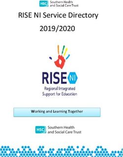 RISE NI Service Directory 2019/2020 - Working and Learning Together - Southern Health and ...