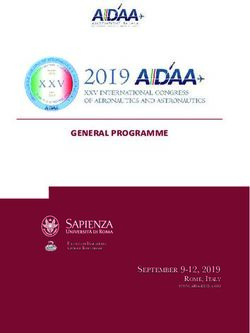 General programme - september 9-12, 2019 rome, italy www.aidaa2019.com - AIDAA 2019 International Congress