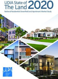 2020 The Land National Residential Greenfield and Apartment Market Study - Urban Development Institute of Australia