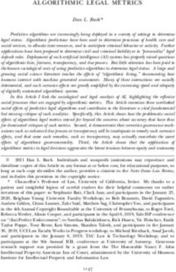ALGORITHMIC LEGAL METRICS - Notre Dame Law Review