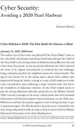 Cyber Security: Avoiding a 2020 Pearl Harbour - CLAWS