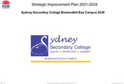 Strategic Improvement Plan 2021-2024 - Sydney Secondary College Blackwattle Bay Campus 8539