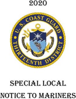 Special local Notice to MariNerS 2020 - navcen.uscg.gov