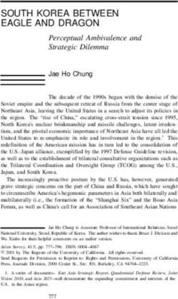 SOUTH KOREA BETWEEN EAGLE AND DRAGON