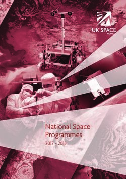 National Space Programmes 2012 2013
