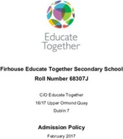 Firhouse Educate Together Secondary School Roll Number 68307J Admission Policy - C/O Educate Together 16/17 Upper Ormond Quay Dublin 7 February 2017