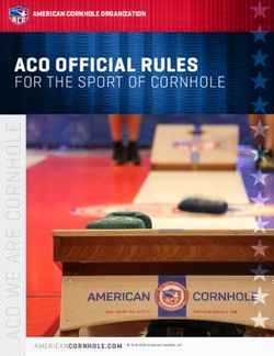 ACO OFFICIAL RULES FOR THE SPORT OF CORNHOLE - AMERICAN CORNHOLE ...