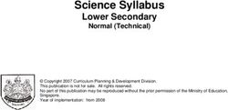 Science Syllabus Lower Secondary - Normal (Technical) - NIE Library
