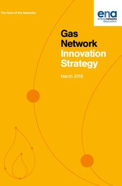 Gas Network Innovation Strategy - March 2018 - Energy Networks Association