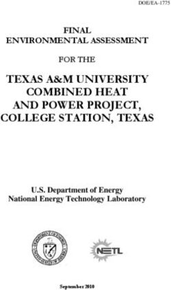 TEXAS A&M UNIVERSITY COMBINED HEAT AND POWER PROJECT, COLLEGE STATION, TEXAS - FINAL ENVIRONMENTAL ASSESSMENT