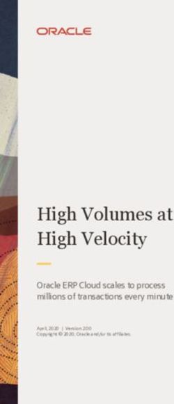 High Volumes at High Velocity - Oracle ERP Cloud scales to process millions of transactions every minute