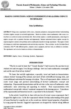 MAKING CONNECTIONS: SCIENCE EXPERIMENTS FOR ALGEBRA USING TI TECHNOLOGY