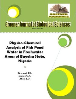 Physico-Chemical Analysis of Fish Pond Water in Freshwater Areas of Bayelsa State, Nigeria - Keremah R.I. Davies O.A. Abezi I.D.