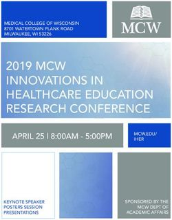 2019 MCW INNOVATIONS IN HEALTHCARE EDUCATION RESEARCH CONFERENCE