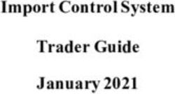 Import Control System Trader Guide January 2021 - Revenue