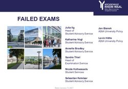 FAILED EXAMS - Hochschule Rhein-Waal