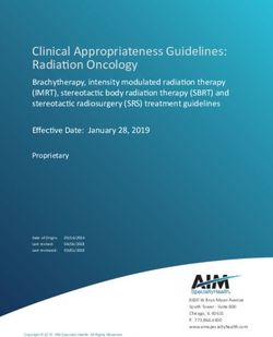 Clinical Appropriateness Guidelines: Radiation Oncology - AIM Specialty Health