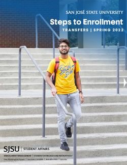 Steps To Enrollment TRANSFERS | SPRING 2022 - San Jose State University