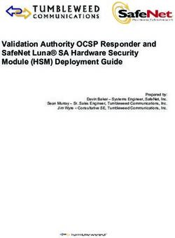 Validation Authority OCSP Responder and SafeNet Luna SA Hardware Security Module (HSM) Deployment Guide - Thales