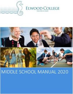 MIDDLE SCHOOL MANUAL 2020 - Elwood College