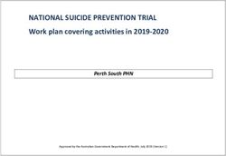 NATIONAL SUICIDE PREVENTION TRIAL - Work plan covering activities in 2019-2020 Perth South PHN