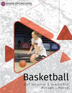 Basketball 2021 Sectional & Quarter final Manager's Manual - MISSOURI STATE HIGH SCHOOL - MSHSAA