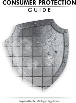 CONSUMER PROTECTION - Prepared by the Michigan Legislature - Michigan Senate Republicans