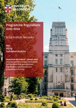 Programme Regulations 2021-2022 - Information Security MSc PGDip Individual modules