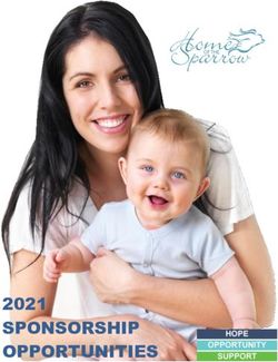 SPONSORSHIP 2021 OPPORTUNITIES - Home of the Sparrow