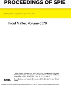 PROCEEDINGS OF SPIE Front Matter: Volume 6576 - SPIE Digital Library