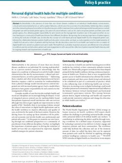 Personal digital health hubs for multiple conditions