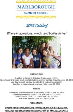 2018 Catalog Where imaginations, minds, and bodies thrive! - Marlborough Summer School