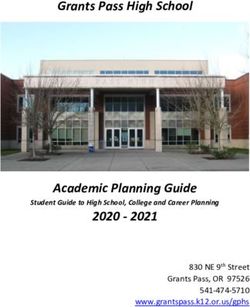 Grants Pass High School - Academic Planning Guide 2020 - 2021 Student Guide to High School, College and Career Planning
