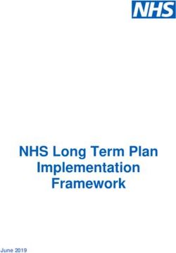 NHS Long Term Plan Implementation Framework - June 2019