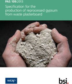 Specification for the production of reprocessed gypsum from waste plasterboard - PAS 109:2013