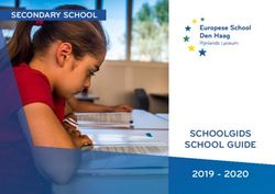 SCHOOLGIDS SCHOOL GUIDE 2019 - 2020 - SECONDARY SCHOOL - European School The ...