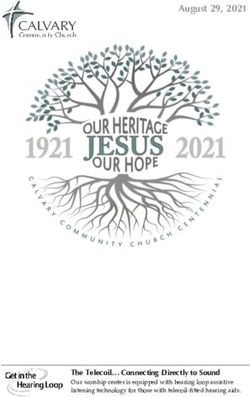 August 29, 2021 - Calvary Community Church