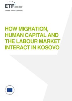 HOW MIGRATION, HUMAN CAPITAL AND THE LABOUR MARKET INTERACT IN KOSOVO