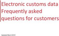Electronic customs data Frequently asked questions for customers - Updated March 2019 - Royal Mail