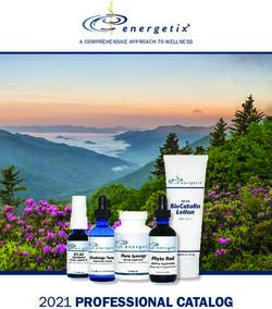2021 PROFESSIONAL CATALOG - A COMPREHENSIVE APPROACH TO WELLNESS - Energetix