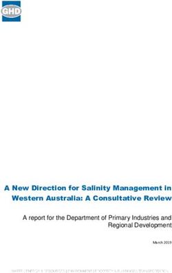 A New Direction for Salinity Management in Western Australia: A Consultative Review - A report for the Department of Primary Industries and ...