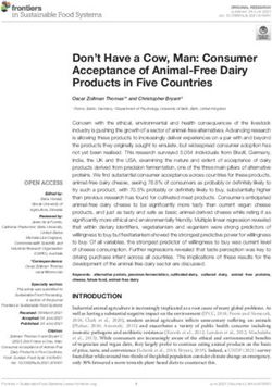 Don't Have a Cow, Man: Consumer Acceptance of Animal-Free Dairy Products in Five Countries - Frontiers