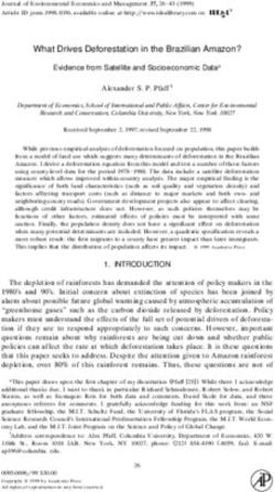 What Drives Deforestation in the Brazilian Amazon?