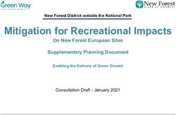 Mitigation for Recreational Impacts - On New Forest European Sites Supplementary Planning Document