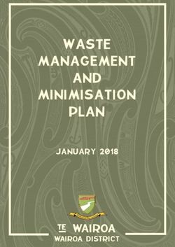 WASTE MANAGEMENT AND PLAN - JANUARY 2018 MINIMISATION - Wairoa ...