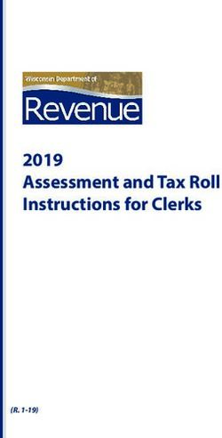 2019 Assessment and Tax Roll Instructions for Clerks - (R. 1-19) - Revenue.wi.gov