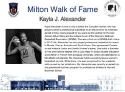 Milton Walk of Fame Kayla J. Alexander - Town of Milton