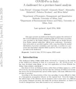 COVID-Pro in Italy: A dashboard for a province-based analysis