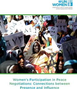 Women's Participation in Peace Negotiations: Connections between Presence and Influence