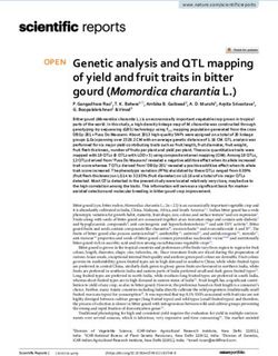 Genetic analysis and QTL mapping of yield and fruit traits in bitter gourd (Momordica charantia L.)